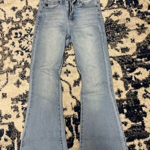 Women's Light Blue Flared Jeans